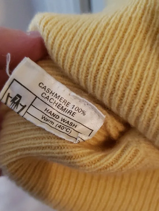 Light Yellow Turtleneck Sweater - Women's Cozy Knit - Picture 6 of 13